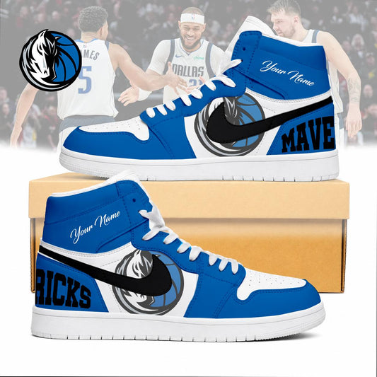 LIMITED EDITION - NEW CUSTOMIZED NBA18 DMA DALLAS MAVERICKS AIR JORDAN SNEAKERS