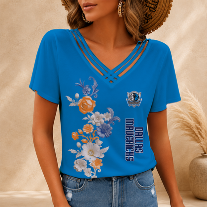 [HOT DEAL] NEW CUSTOMIZED NBA18 DMA DALLAS MAVERICKS V-NECK SHIRT