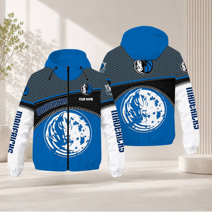 LIMITED EDITION - NEW CUSTOMIZED NBA18 DMA DALLAS MAVERICKS WINDBREAKER JACKET