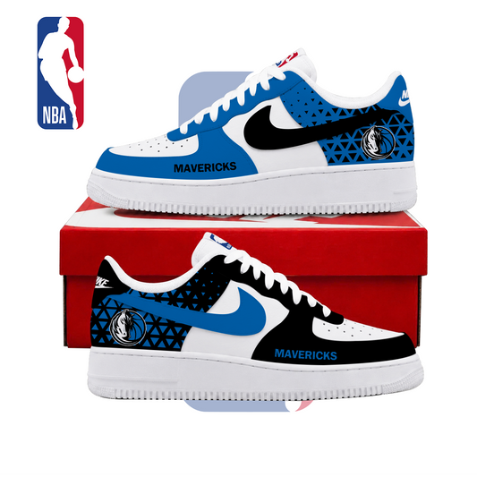 LIMITED EDITION - NEW CUSTOMIZED NBA18 DMA DALLAS MAVERICKS AF1 SHOES