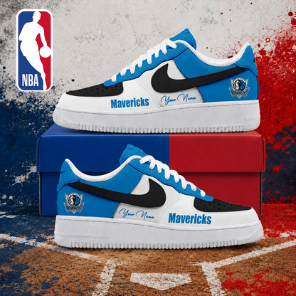 MEGA SALE - NEW CUSTOMIZED NBA18 DMA DALLAS MAVERICKS AF1 SNEAKERS