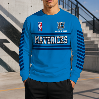 LIMITED EDITION - NEW CUSTOMIZED NBA18 DMA DALLAS MAVERICKS UNISEX SWEATSHIRT