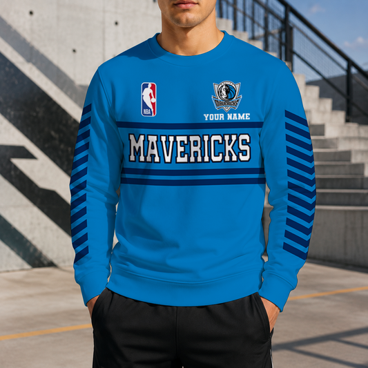 LIMITED EDITION - NEW CUSTOMIZED NBA18 DMA DALLAS MAVERICKS UNISEX SWEATSHIRT