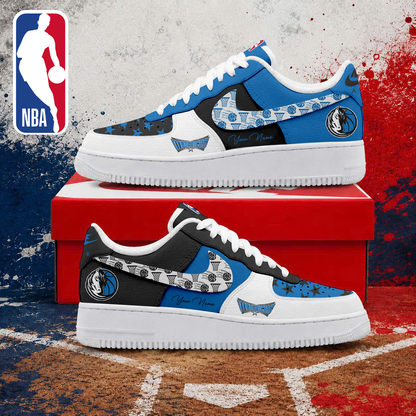 LIMITED EDITION - NEW CUSTOMIZED NBA18 DMA DALLAS MAVERICKS AF1 SNEAKERS