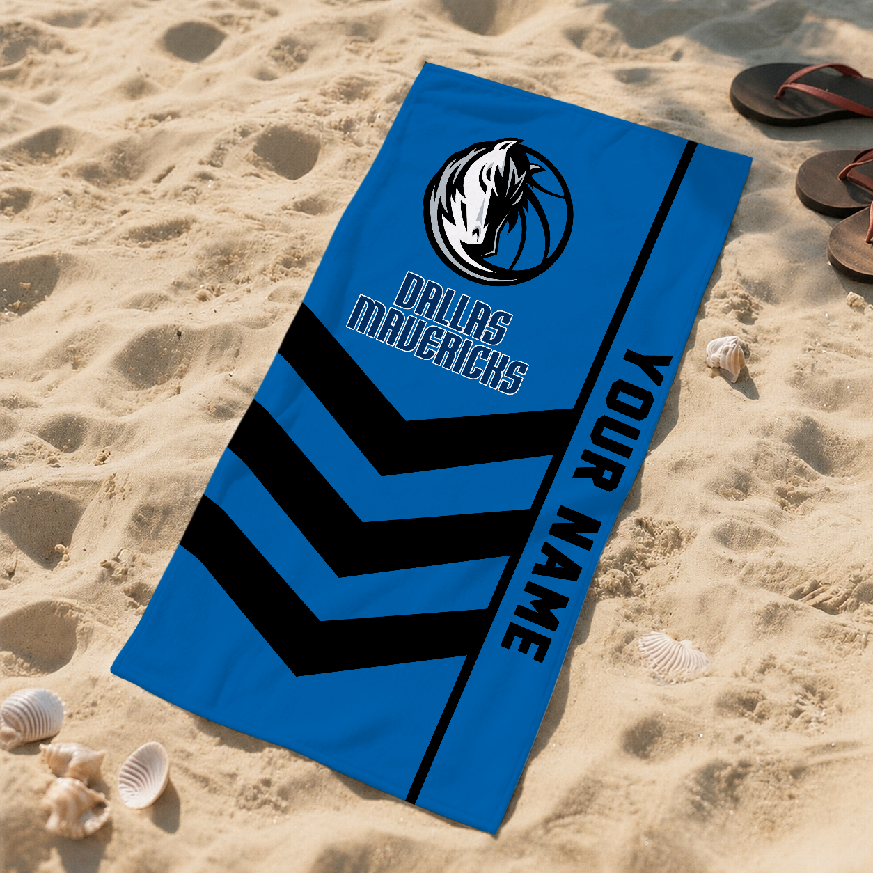 LIMITED EDITION - NEW CUSTOMIZED NBA18 DMA DALLAS MAVERICKS BEACH TOWEL FOR FAN