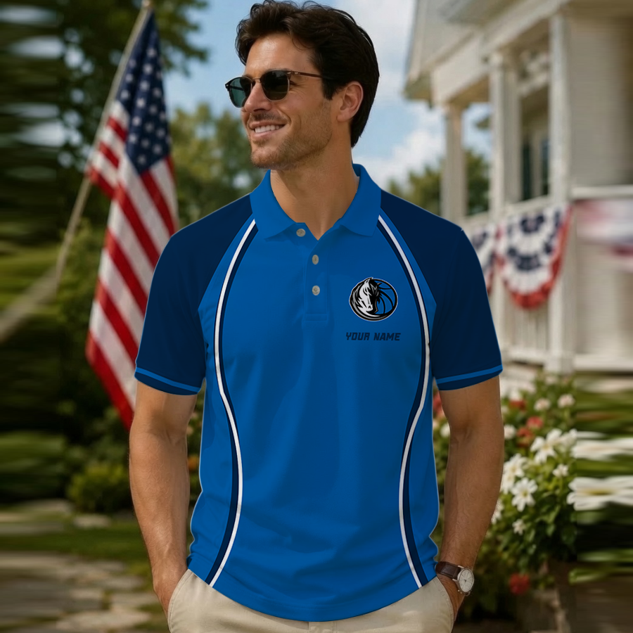 [HOT DEAL] NEW CUSTOMIZED NBA18 DMA DALLAS MAVERICKS POLO SHIRT