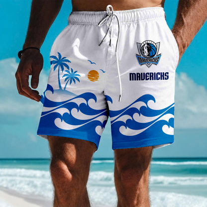 LIMITED EDITION - NEW CUSTOMIZED NBA18 DMA DALLAS MAVERICKS SHORT PANTS