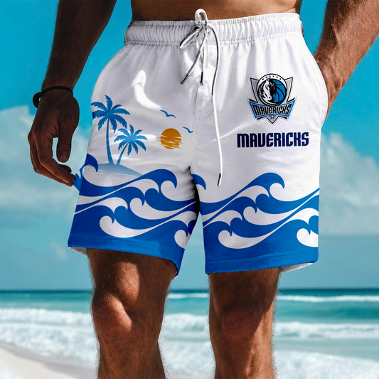 LIMITED EDITION - NEW CUSTOMIZED NBA18 DMA DALLAS MAVERICKS SHORT PANTS