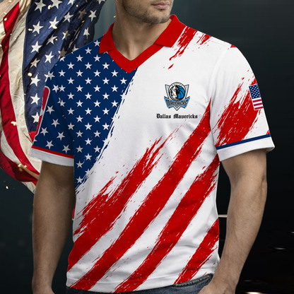 LIMITED EDITION - NEW CUSTOMIZED NBA18 DMA DALLAS MAVERICKS POLO SHIRT