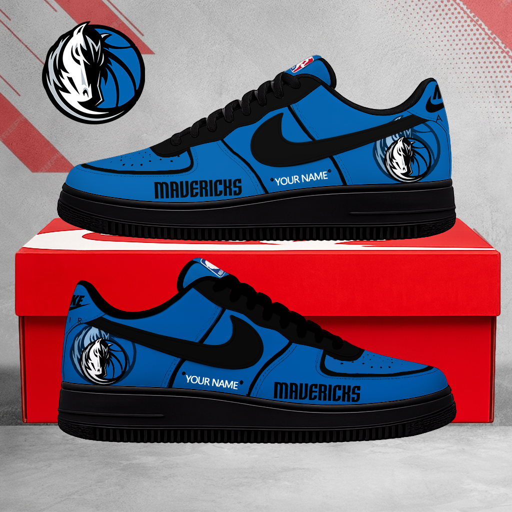 LIMITED EDITION - NEW CUSTOMIZED NBA18 DMA DALLAS MAVERICKS AF1 SNEAKERS