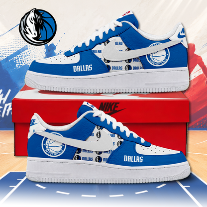 LIMITED EDITION - NEW CUSTOMIZED NBA18 DMA DALLAS MAVERICKS AF1 SNEAKERS