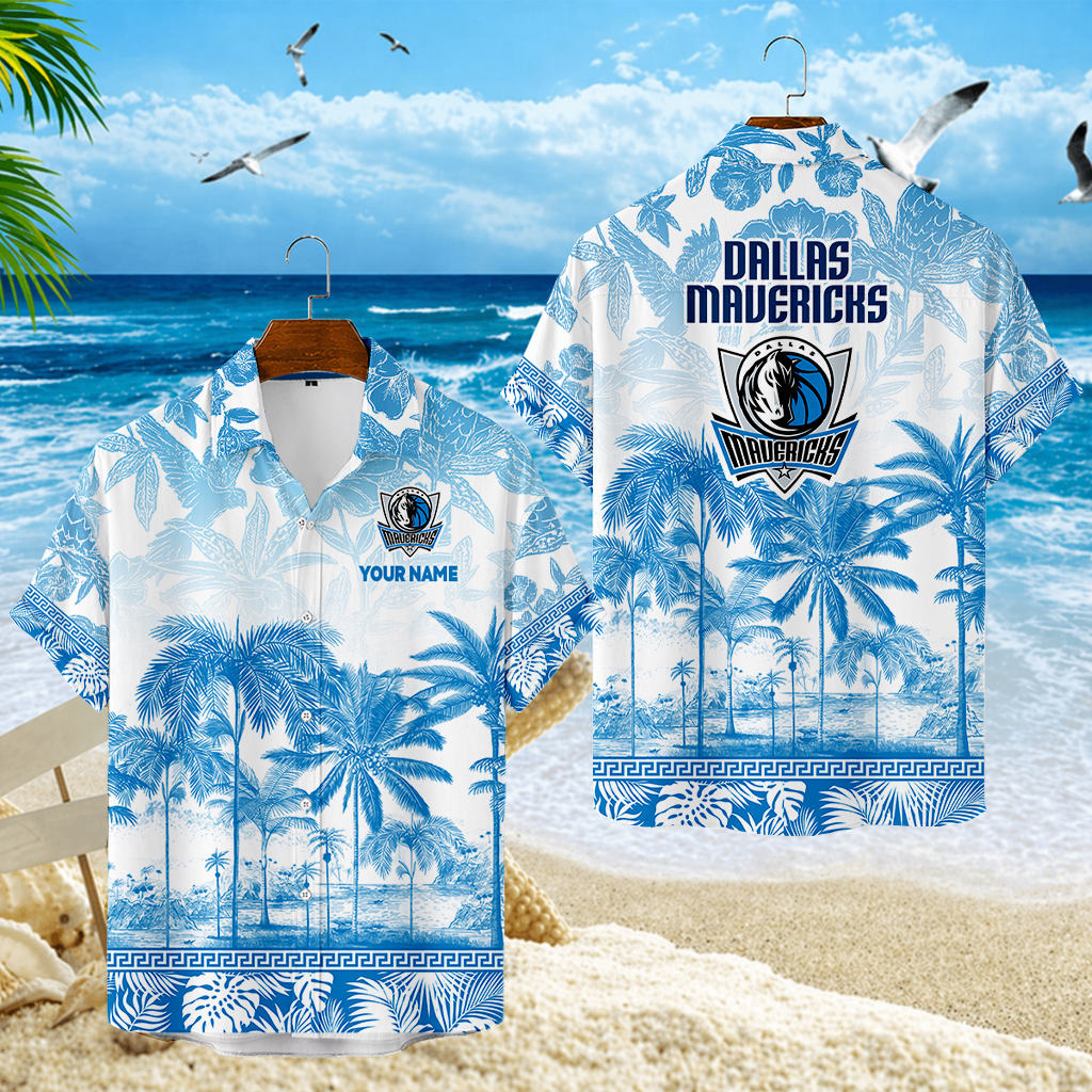 FINAL CLEARANCE - NEW CUSTOMIZED NBA18 DMA DALLAS MAVERICKS UNISEX HAWAIIAN SHIRT