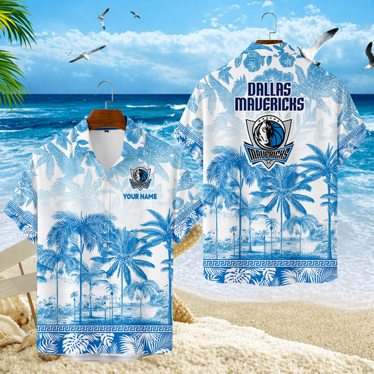 FINAL CLEARANCE - NEW CUSTOMIZED NBA18 DMA DALLAS MAVERICKS UNISEX HAWAIIAN SHIRT
