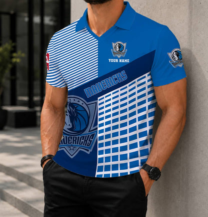 LIMITED EDITION - NEW CUSTOMIZED NBA18 DMA DALLAS MAVERICKS POLO SHIRT