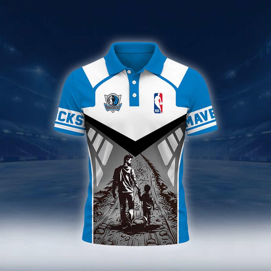 LIMITED EDITION - NEW CUSTOMIZED NBA18 DMA DALLAS MAVERICKS POLO SHIRT