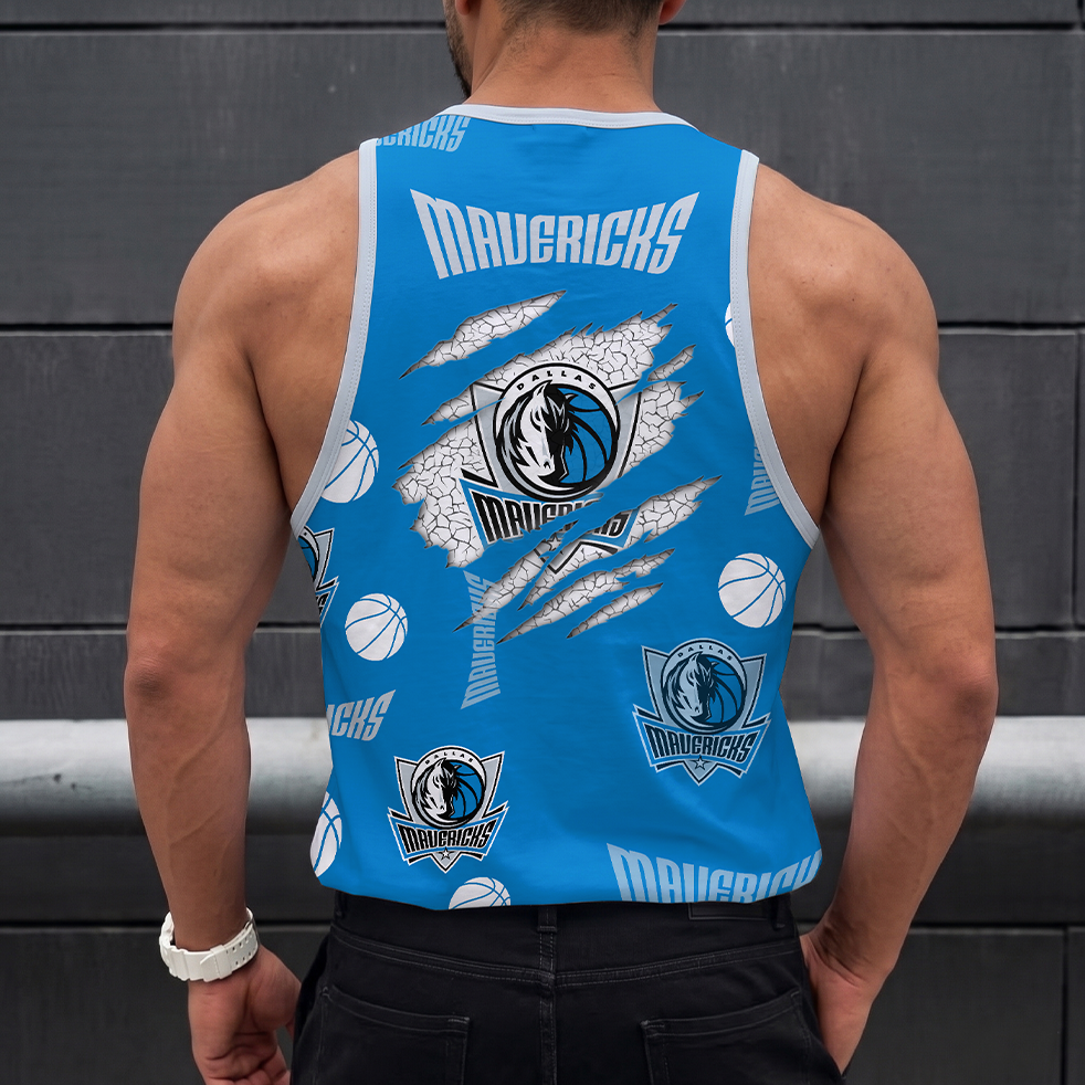 LIMITED EDITION - NEW CUSTOMIZED NBA18 DMA DALLAS MAVERICKS UNISEX TANK TOP
