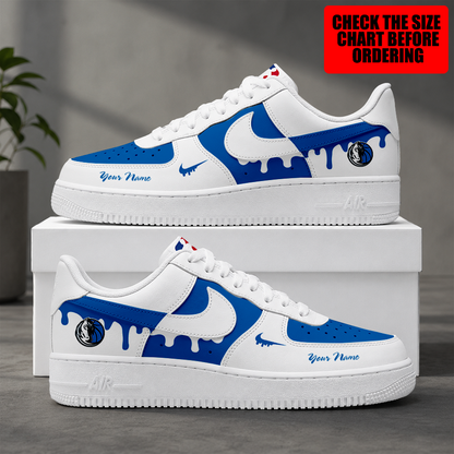 [HOT DEAL] NEW CUSTOMIZED NBA18 DMA DALLAS MAVERICKS AF1 SHOES