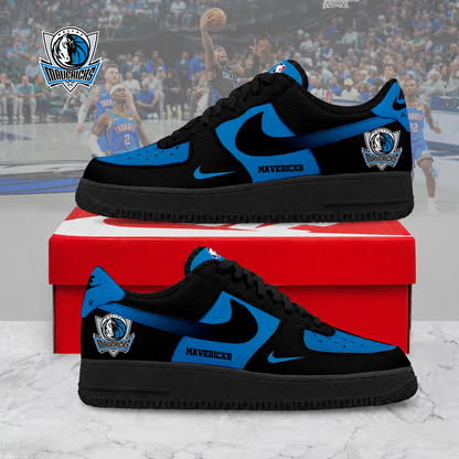 LIMITED EDITION - NEW CUSTOMIZED NBA18 DMA DALLAS MAVERICKS AF1 SNEAKERS