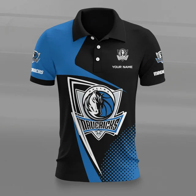 [HOT DEAL] NEW CUSTOMIZED NBA18 DMA DALLAS MAVERICKS POLO SHIRT