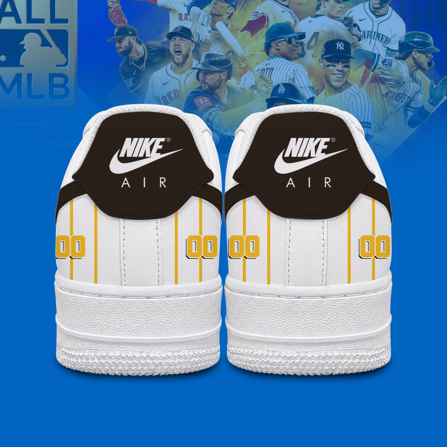 [FLASH SALE] NEW CUSTOMIZED MLB18 SDP SAN DIEGO PADRES AF1 SHOES