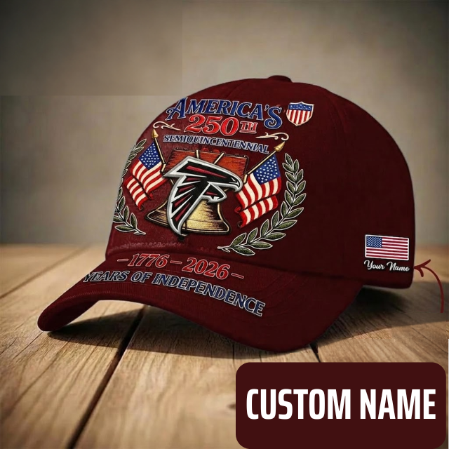 ELITE EDITION - NEW CUSTOMIZED NFL18 ATF ATLANTA FALCONS INDEPENDENCE DAY CAP