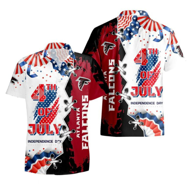 MEGA SALE - NEW CUSTOMIZED NFL18 ATF ATLANTA FALCONS INDEPENDENCE DAY HAWAIIAN SHIRT