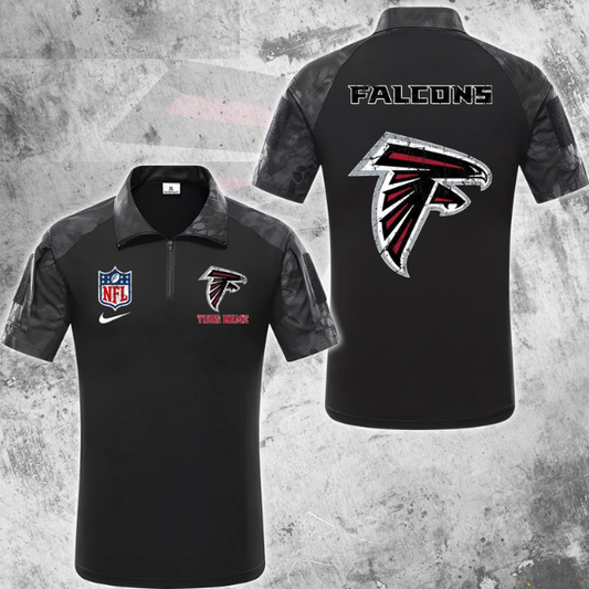 ELITE EDITION - NEW CUSTOMIZED NFL18 ATF ATLANTA FALCONS POLO SHIRT, ZIP POLO SHIRT & T-SHIRTS