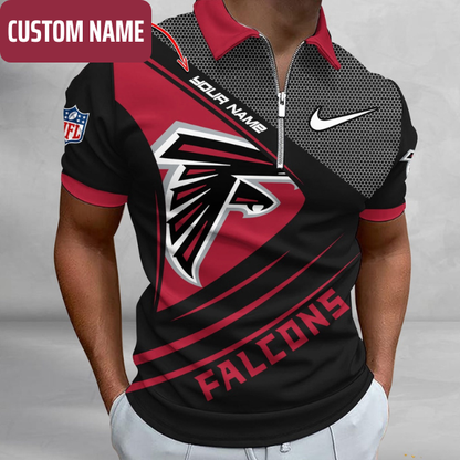 VIRAL EDITION - NEW CUSTOMIZED NFL18 ATF ATLANTA FALCONS POLO SHIRT, ZIP POLO SHIRT & T-SHIRTS