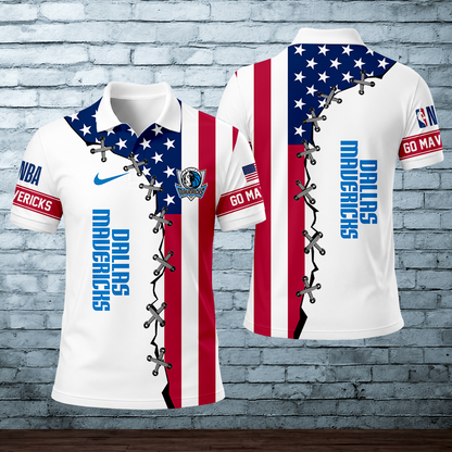 LIMITED EDITION - NEW CUSTOMIZED NBA18 DMA DALLAS MAVERICKS POLO SHIRT