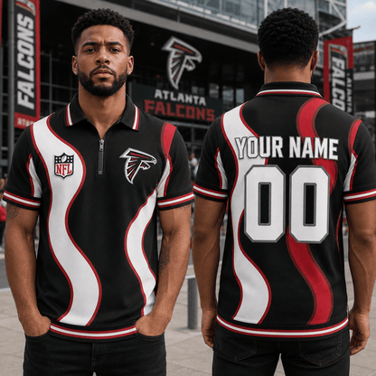 EXCLUSIVE EDITION - NEW CUSTOMIZED NFL18 ATF ATLANTA FALCONS POLO SHIRT, ZIP POLO SHIRT, T-SHIRT, HOODIE, ZIP HOODIE & SWEATSHIRT