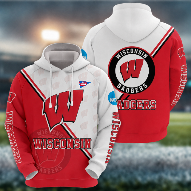 ELITE EDITION - NEW CUSTOMIZED NCAA FBS18 WSB WISCONSIN BADGERS HOODIE, ZIP HOODIE, T-SHIRT, POLO SHIRT, ZIP POLO SHIRT & SWEATSHIRT