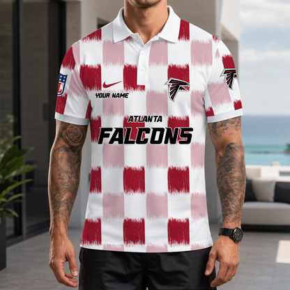 [SPECIAL OFFER] NEW CUSTOMIZED NFL18 ATF ATLANTA FALCONS POLO SHIRT