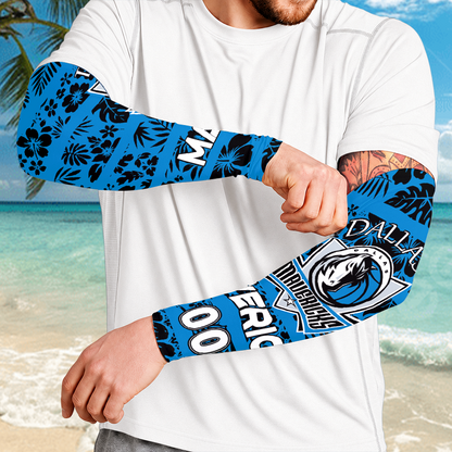 [HOT DEAL] NEW CUSTOMIZED NBA18 DMA DALLAS MAVERICKS SUN ARM SLEEVES