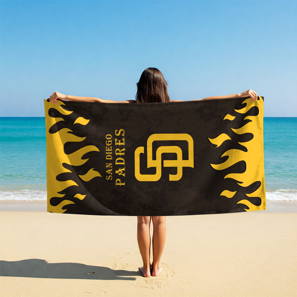 LIMITED EDITION - NEW CUSTOMIZED MLB18 SDP SAN DIEGO PADRES BEACH TOWEL FOR FAN