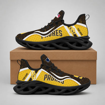 ELITE EDITION - NEW CUSTOMIZED MLB18 SDP SAN DIEGO PADRES MAX SOUL SHOES