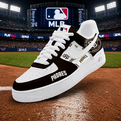 LIMITED EDITION - NEW CUSTOMIZED MLB18 SDP SAN DIEGO PADRES AF1 SHOES