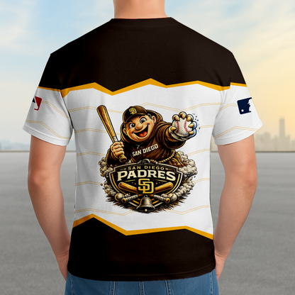 LIMITED EDITION - NEW CUSTOMIZED MLB18 SDP SAN DIEGO PADRES UNISEX T-SHIRT, SWEASHIRTS, HOODIE & JACKETS