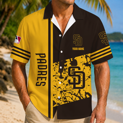 LIMITED EDITION - NEW CUSTOMIZED MLB18 SDP SAN DIEGO PADRES UNISEX HAWAIIAN SHIRT