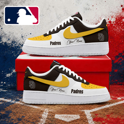 VIRAL EDITION - NEW CUSTOMIZED MLB18 SDP SAN DIEGO PADRES AF1 SHOES