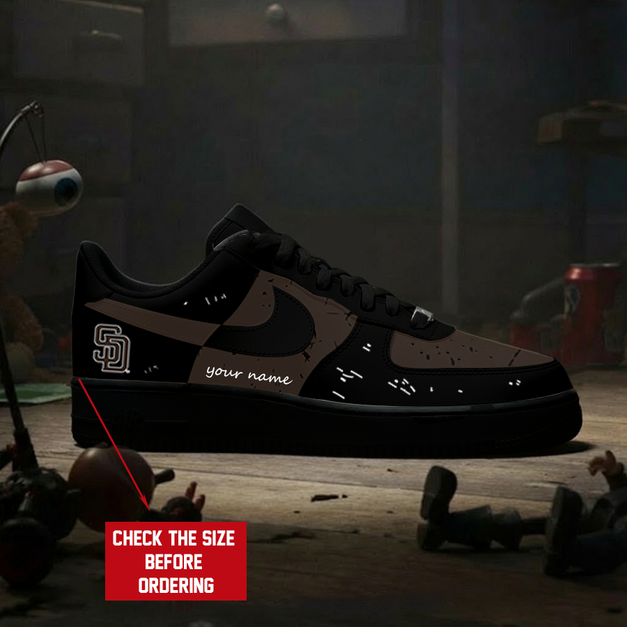 [FLASH SALE] NEW CUSTOMIZED MLB18 SDP SAN DIEGO PADRES AF1 SHOES