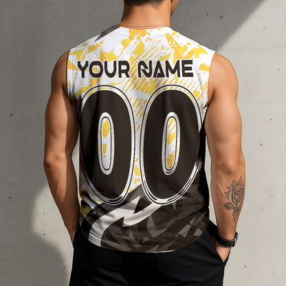 LIMITED EDITION - NEW CUSTOMIZED MLB18 SDP SAN DIEGO PADRES TANKTOP & GYM SHIRT