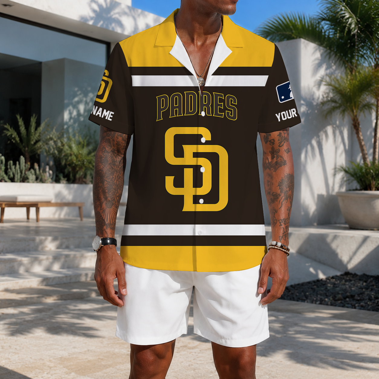 LIMITED EDITION - NEW CUSTOMIZED MLB18 SDP SAN DIEGO PADRES UNISEX HAWAIIAN SHIRT