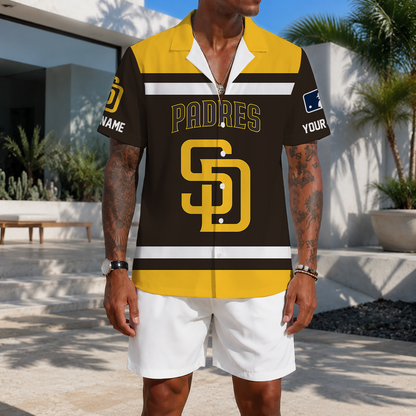 LIMITED EDITION - NEW CUSTOMIZED MLB18 SDP SAN DIEGO PADRES UNISEX HAWAIIAN SHIRT