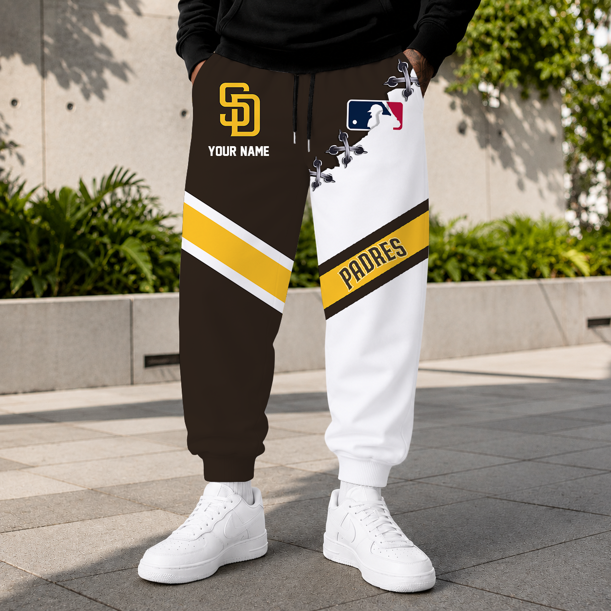 LIMITED EDITION - NEW CUSTOMIZED MLB18 SDP SAN DIEGO PADRES SWEATPANTS