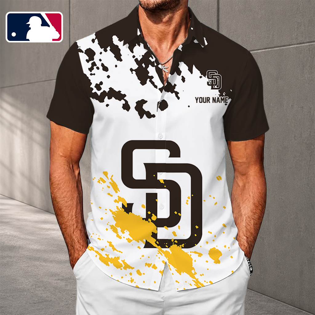 LIMITED EDITION - NEW CUSTOMIZED MLB18 SDP SAN DIEGO PADRES UNISEX HAWAIIAN SHIRT