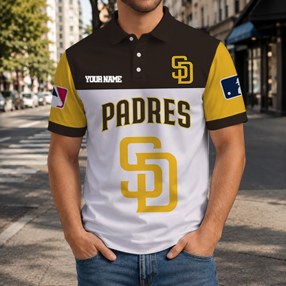 LIMITED EDITION - NEW CUSTOMIZED MLB18 SDP SAN DIEGO PADRES T-SHIRT, POLO SHIRT, ZIP POLO SHIRT, SWEATSHIRT, HOODIE & ZIP HOODIE