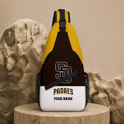 LIMITED EDITION - NEW CUSTOMIZED MLB18 SDP SAN DIEGO PADRES SLING BAG