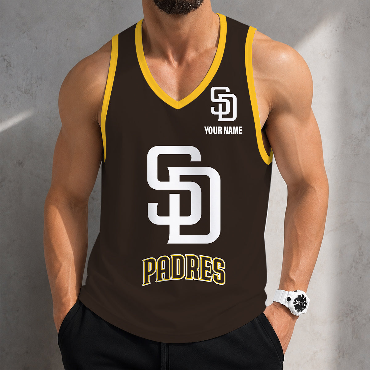 SPECIAL EDITION - NEW CUSTOMIZED MLB18 SAN DIEGO PADRES UNISEX TANK TOP