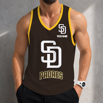 SPECIAL EDITION - NEW CUSTOMIZED MLB18 SAN DIEGO PADRES UNISEX TANK TOP