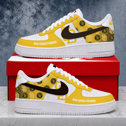 LIMITED EDITION - NEW CUSTOMIZED MLB18 SDP SAN DIEGO PADRES AF1 SHOES
